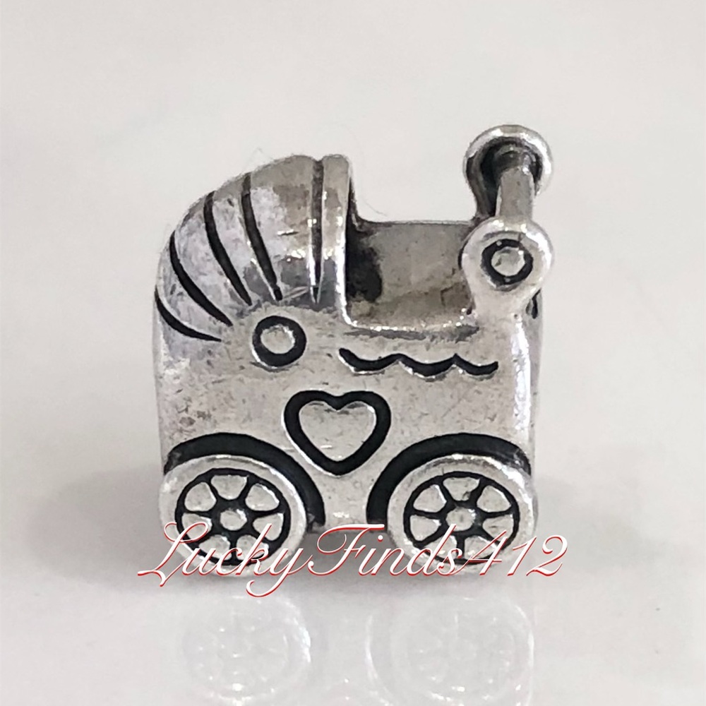 Pandora Baby Stroller Carriage Charm Retired